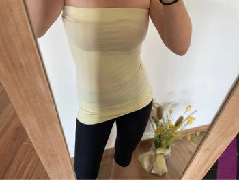 Débardeur bustier jaune