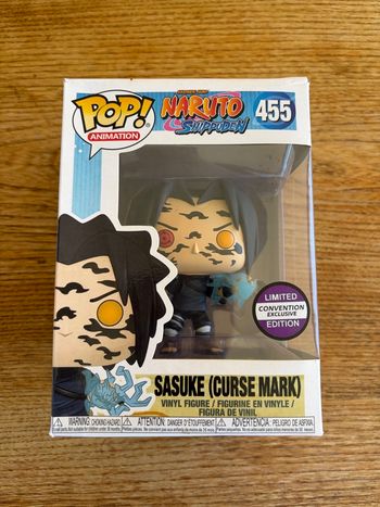 Funko Pop Naruto Shippuden Sasuke Curse Mark #455 – Limited Convention Exclusive – collector