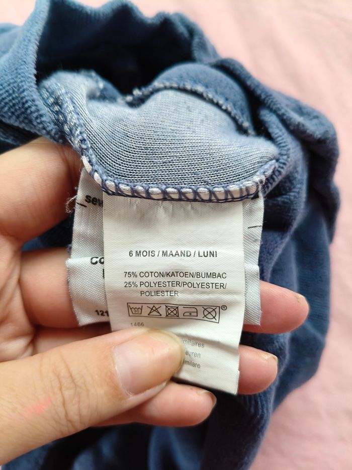 Pijama chaud mixte Influx bleu éléphant 6 mois - photo numéro 5