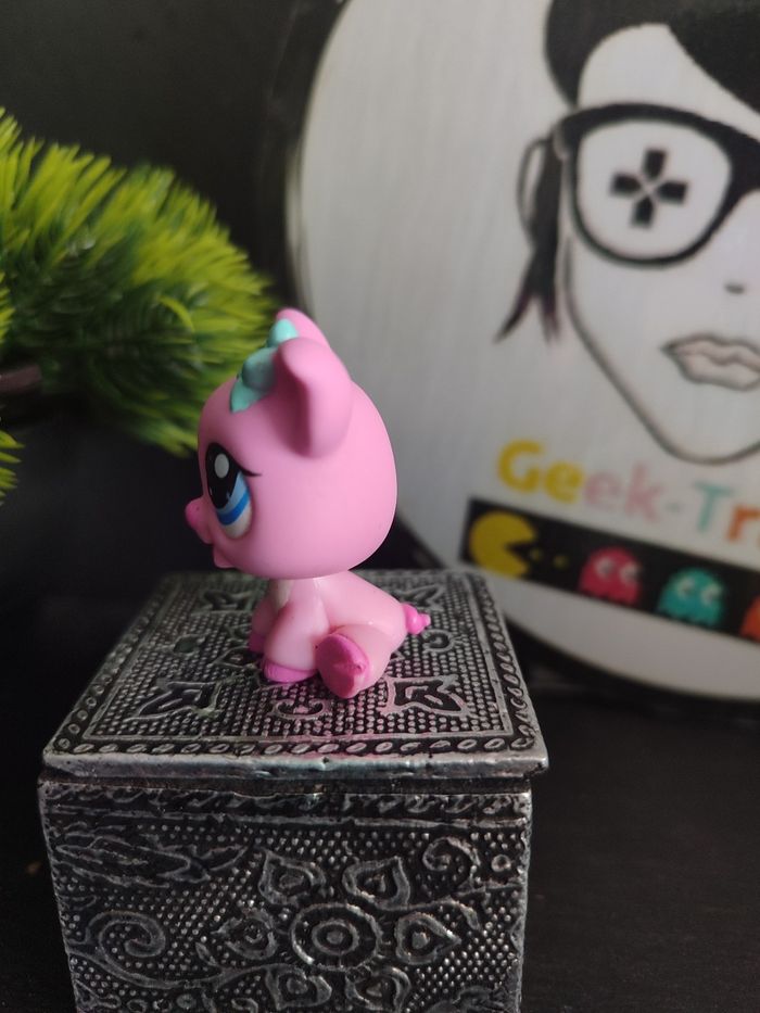 lps00782 My Littlest Petshop Pet Shop LPS Hasbro Cochon Pig 1548 - photo numéro 4