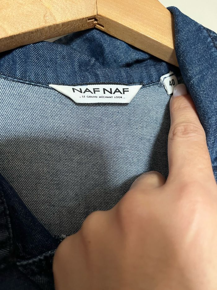 Combinaison denim bleu Naf Naf - photo numéro 2