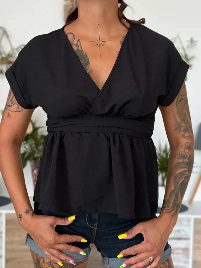 Top court, blouse manche courte taille S - shein - neuf - photo numéro 2