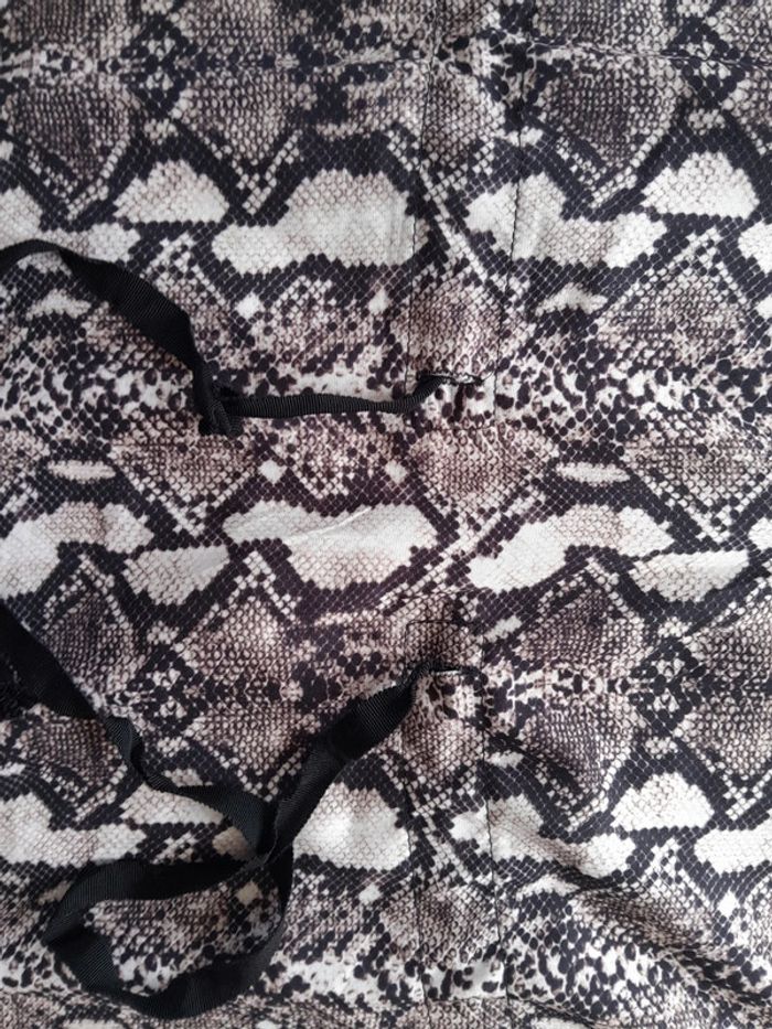 Robe mini été imprimée serpent Ipsso - photo numéro 7