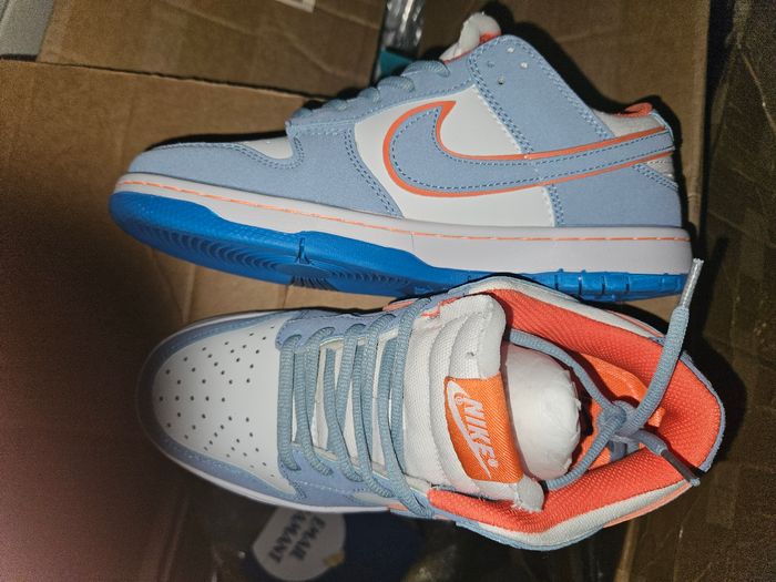 Basket chaussure taille 39 neuve bleu orange - photo numéro 4