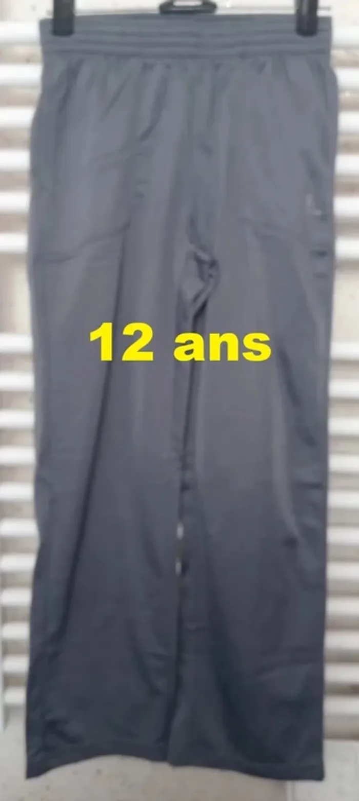 Pantalon de sport gris Domyos Taille 12 ans
