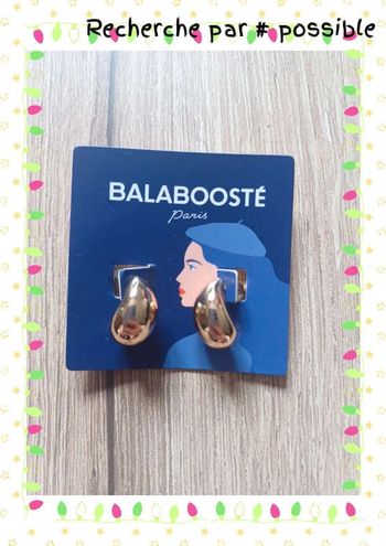 Boucle d'oreilles doré