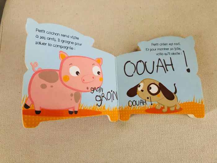 Petit livre bébé petit cochon append les cris des animaux - photo numéro 4