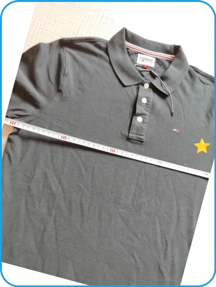 Polo noir / homme / tommy jeans/ M - photo numéro 5