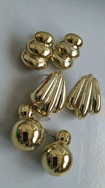 3 paires boucles d'oreilles 