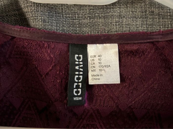 Robe rose/violet taille 40 H&M - photo numéro 5