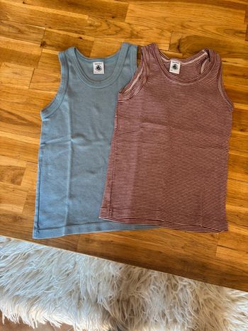 Lot 2 débardeurs petit bateau