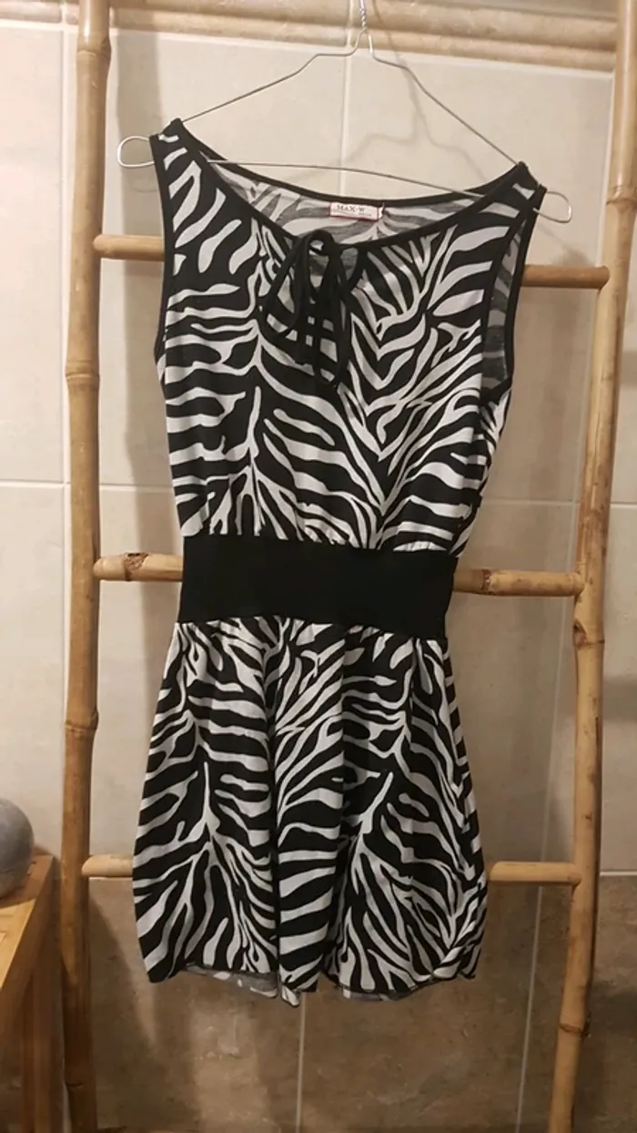 Tunique noire et blanche S