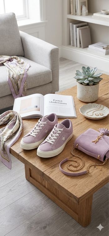 Converse One Star Suede Vieux Rose / Lilas – Taille 40 – NEUVES