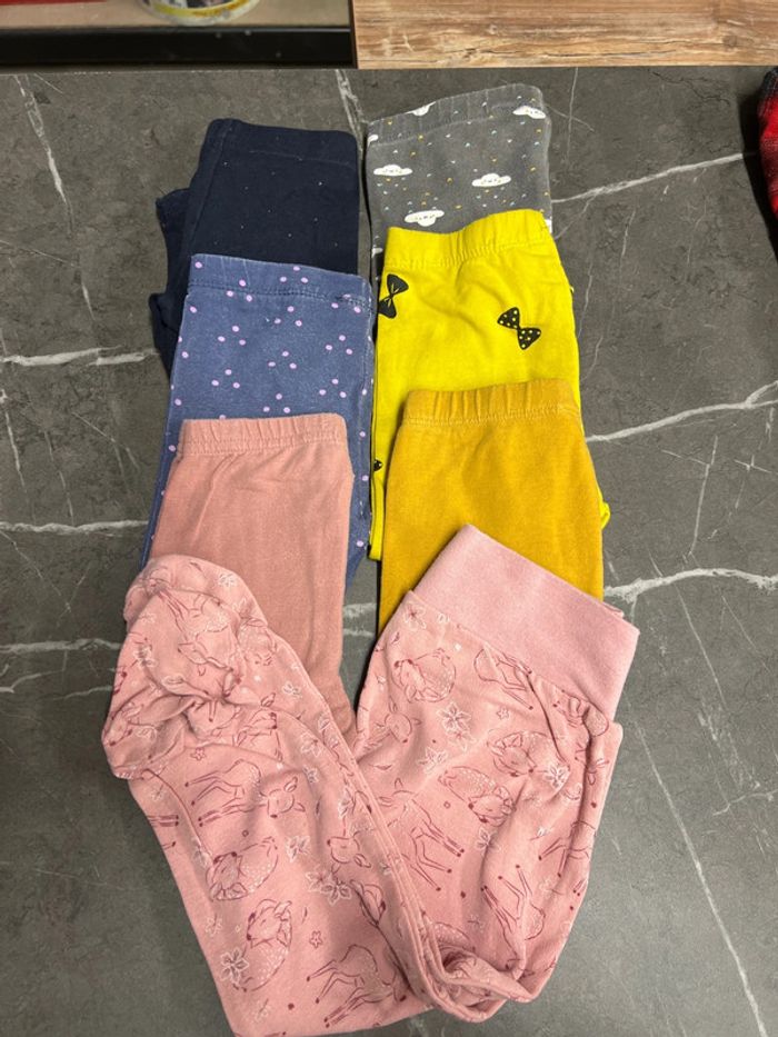 Lot leggings 12 mois