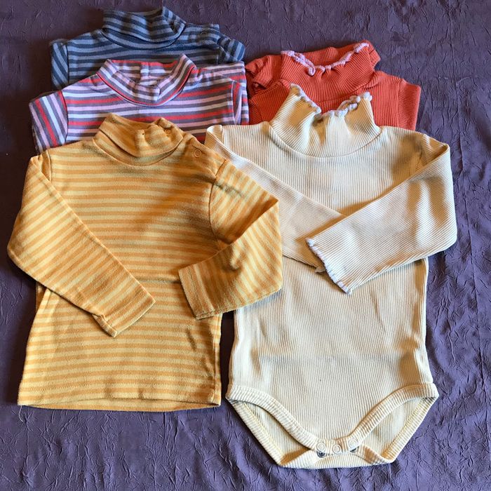 Lot 5 hauts manches longues bébé fille - photo numéro 2