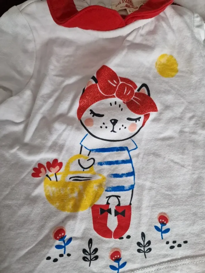 Lot bodies tee-shirts 3 mois - photo numéro 3