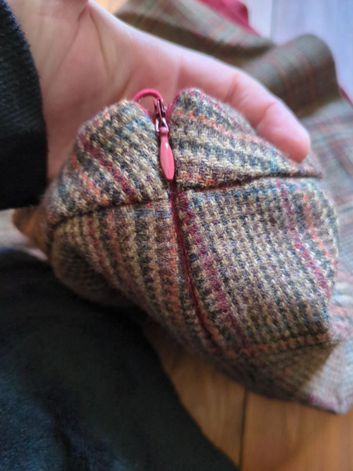 Mini jupe esprit 42 laine écossais tartan marron - photo numéro 6