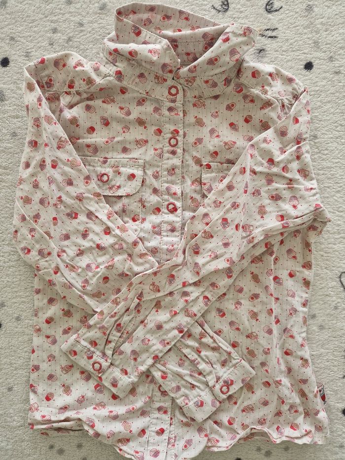 Chemise motif cupcake