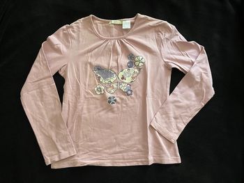 T-shirt manches longues papillon