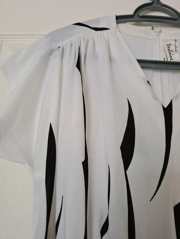 Robe zébrée parisienne Vintage - photo numéro 3