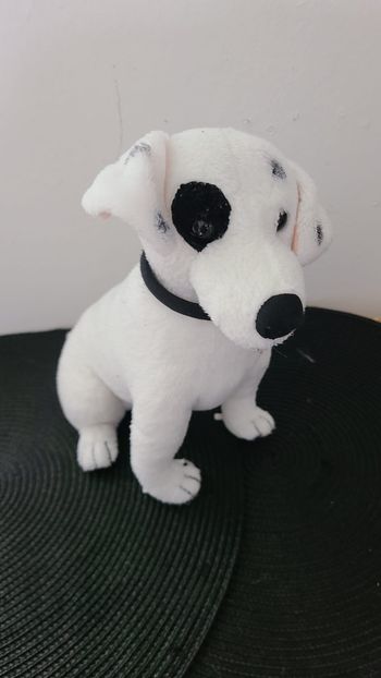 peluche chien adeck tf1 dechavanne doudou chien jack russel une famille en or