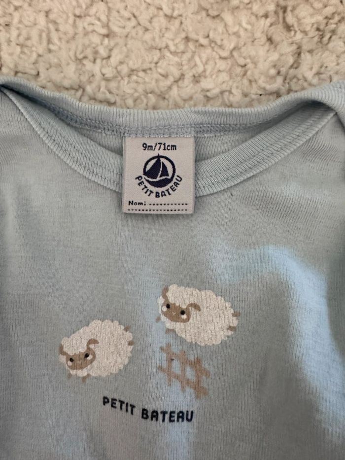 Lot de 2 bodys taille 9 mois petit bateau - photo numéro 3