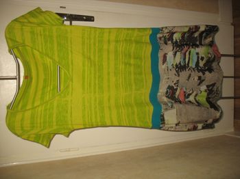 ROBE COURTE MC VERT ET IMPRIME "MISS CAPTAIN" - TAILLE 40 - n°04