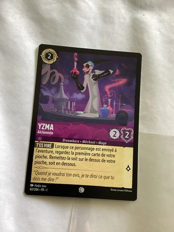 carte disney ravensburger lorcana FR yzma méchant 60/204.FR.1  Non foil première édition