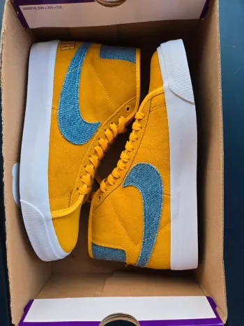 Nike zoom blazer mid grant taylor jaune jeans taille 40 neuves