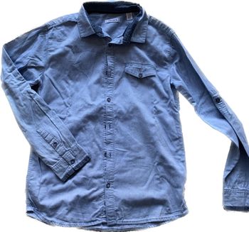 Chemise manches longues bleu 12 ans Okaïdi