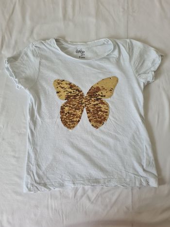 T shirt à sequins 8 ans