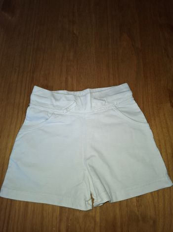 Short blanc 8 ans