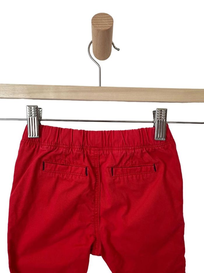 Pantalon confortable rouge, à taille élastique - Obaïbi 12 mois (74cm) - photo numéro 3