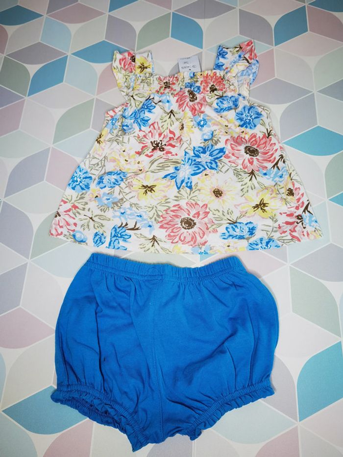 D3859 - ensemble fille 12 mois - photo numéro 2