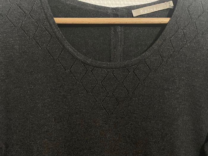 Robe pull Katmai – noire, douce et chaude – Taille S (36) - photo numéro 4