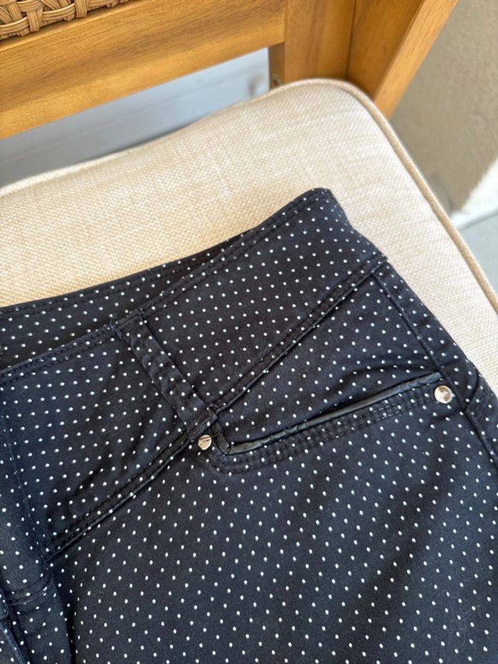 pantalon noir à pois blancs Breal taille 38 neuf - photo numéro 5