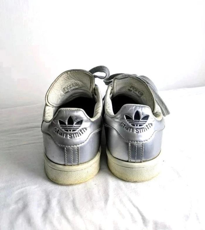 Baskets Adidas Stan Smith Silver - taille 36 - photo numéro 3