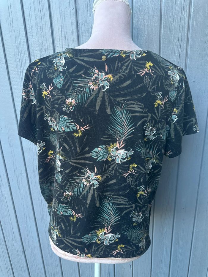 T-shirt manches courtes été fleuri 40/L - photo numéro 4