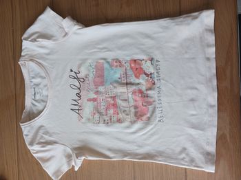 T-shirt beige avec dessin