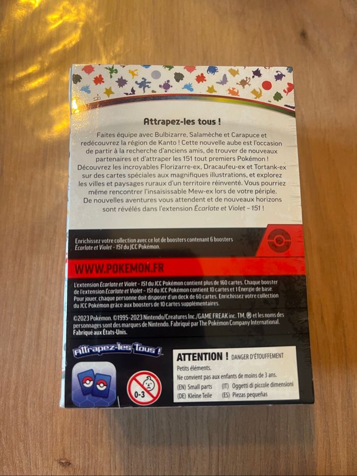 Bundle 6 boosters EV3.5 Pokémon 151 FR Scellé - photo numéro 3