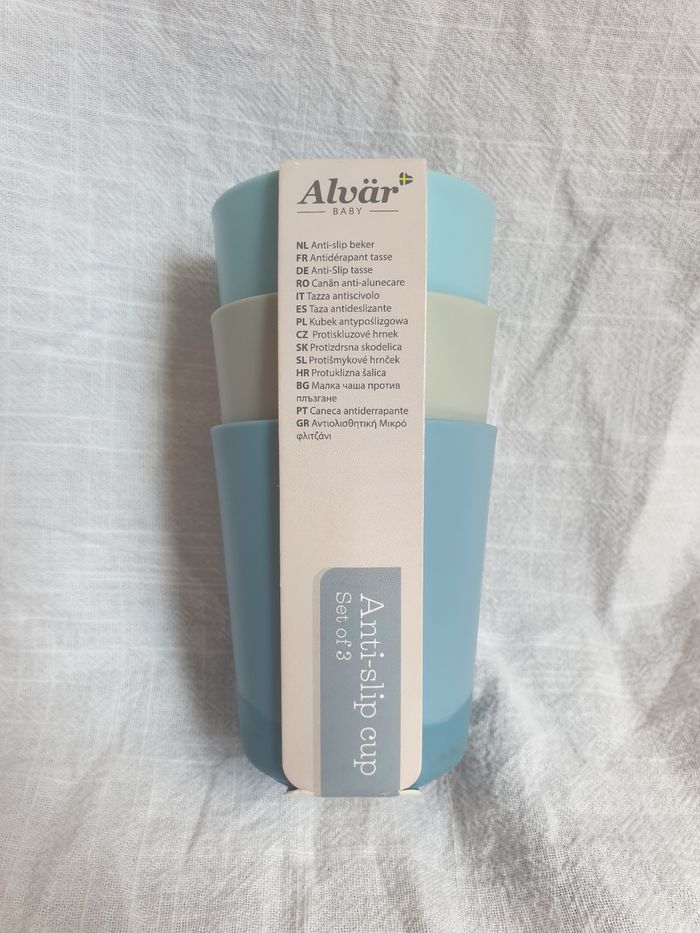 Lot de 3 verres bébé antidérapants, Alvär - photo numéro 1