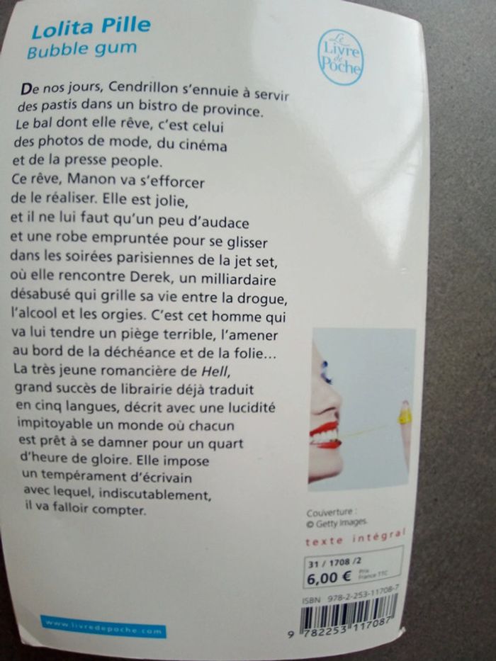 Livre de poche bubble gum Lolita Pille - photo numéro 2