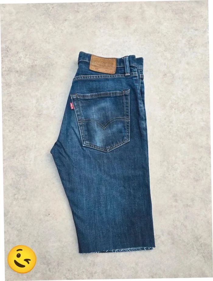 Short Levi's 512 W30 FR40 Bleu Femme Women #SHO14b