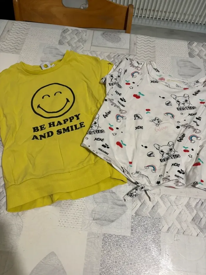 Lot tee shirt fille 10 ans - photo numéro 10