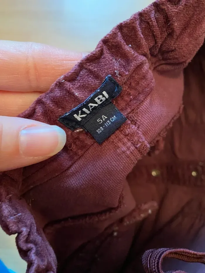 Jupe en velours Kiabi Taille 5 ans - photo numéro 3