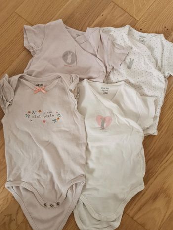 Lot de 4 bodies 9 mois