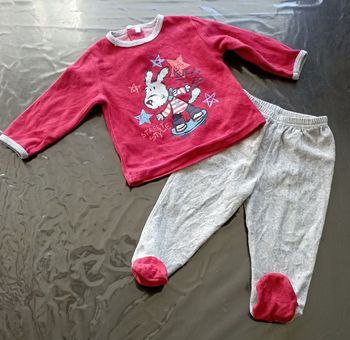 Pyjama lapin 2 pièces 18M