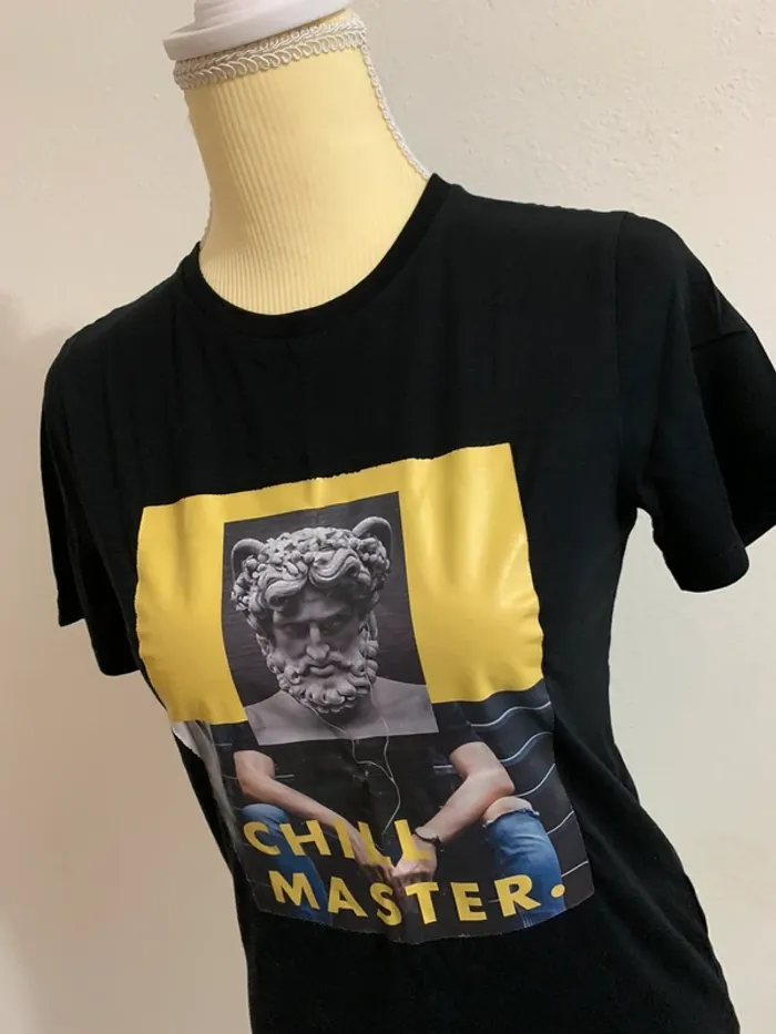 T-shirt noir imprimé – Gémo – 12 ans - photo numéro 2