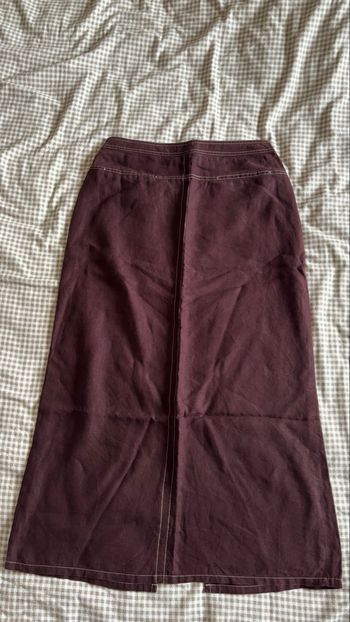 Jupe longue marron T38 Promod