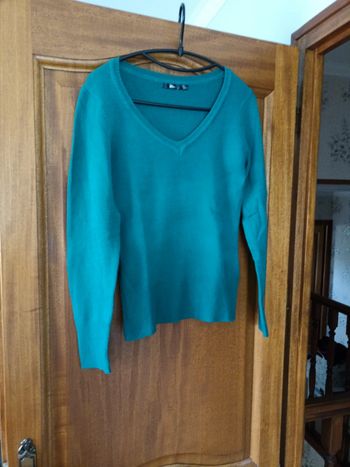 Pull col v vert mim